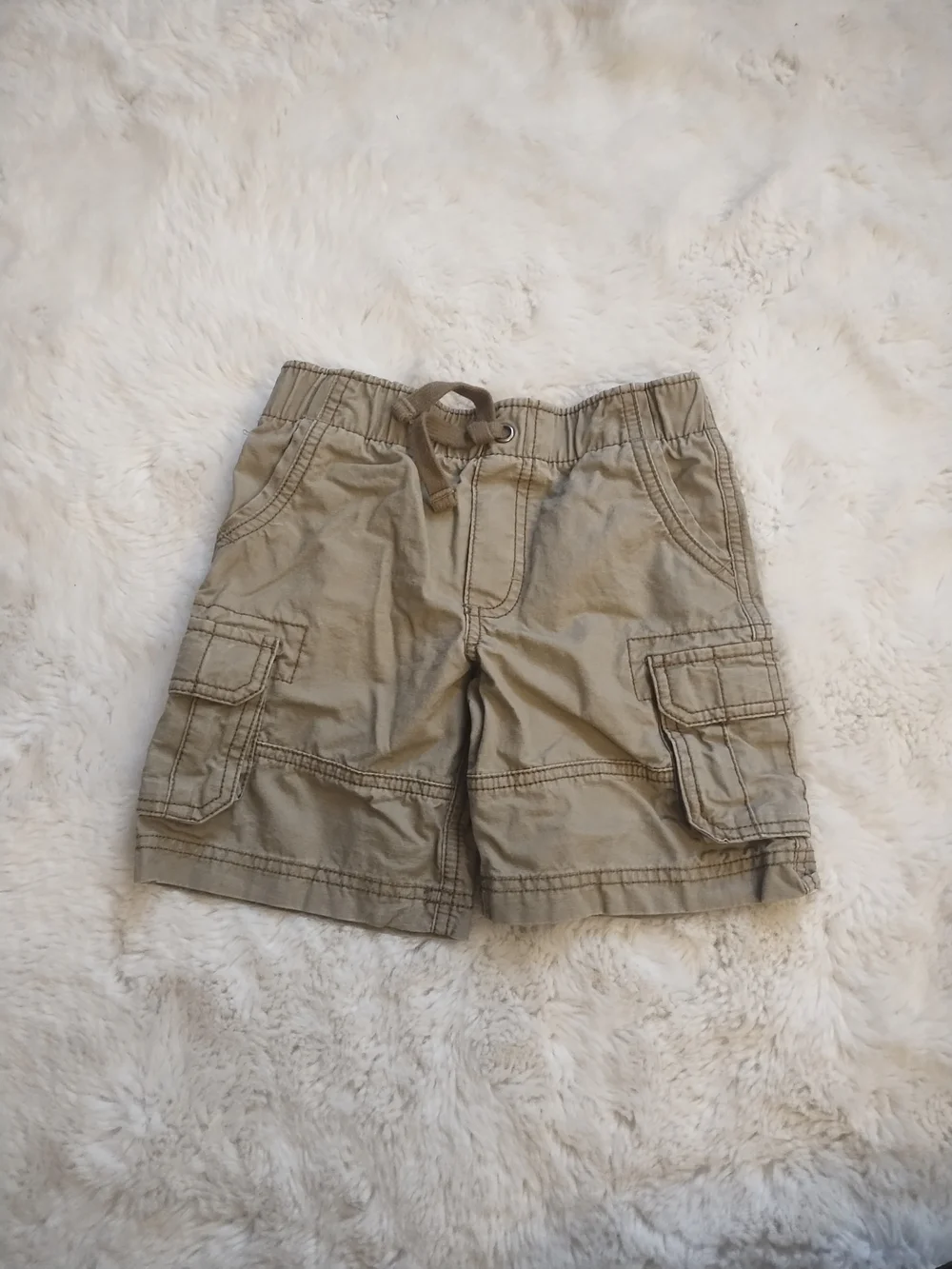 Carter's Khaki Cargo Shorts with Drawstring Waist